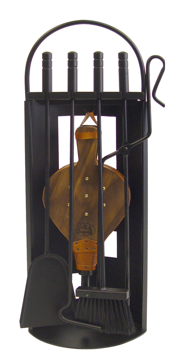 Imex El Zorro 10026 Set für Kaminofen, Bogenblech, 68 x 23 x 14 cm, Metall, schwarz, 14 x 23 x 68 cm