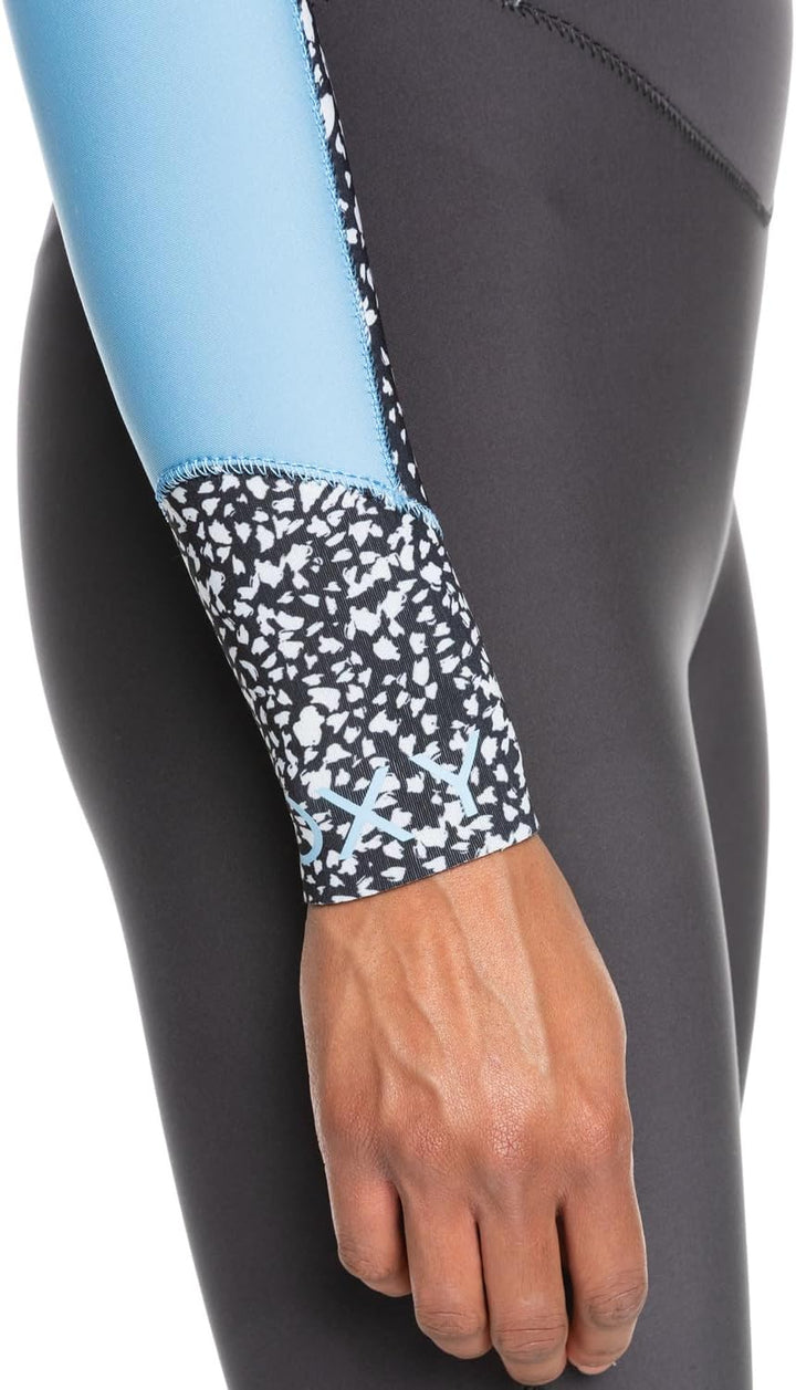 Roxy 3/2 mm Swell Serie 2022 – Neoprenanzug mit Brustreissverschluss für Damen, ERJW103122 JET/BOY B