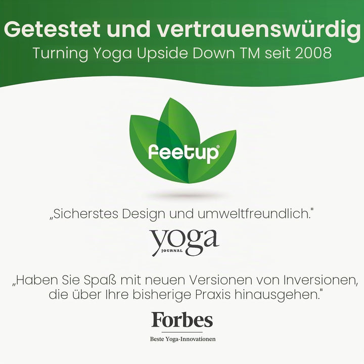 FeetUp Trainer The Original - Yoga kopfstandhocker, Yoga Inversion Bank, Simply and Safely Reverse.