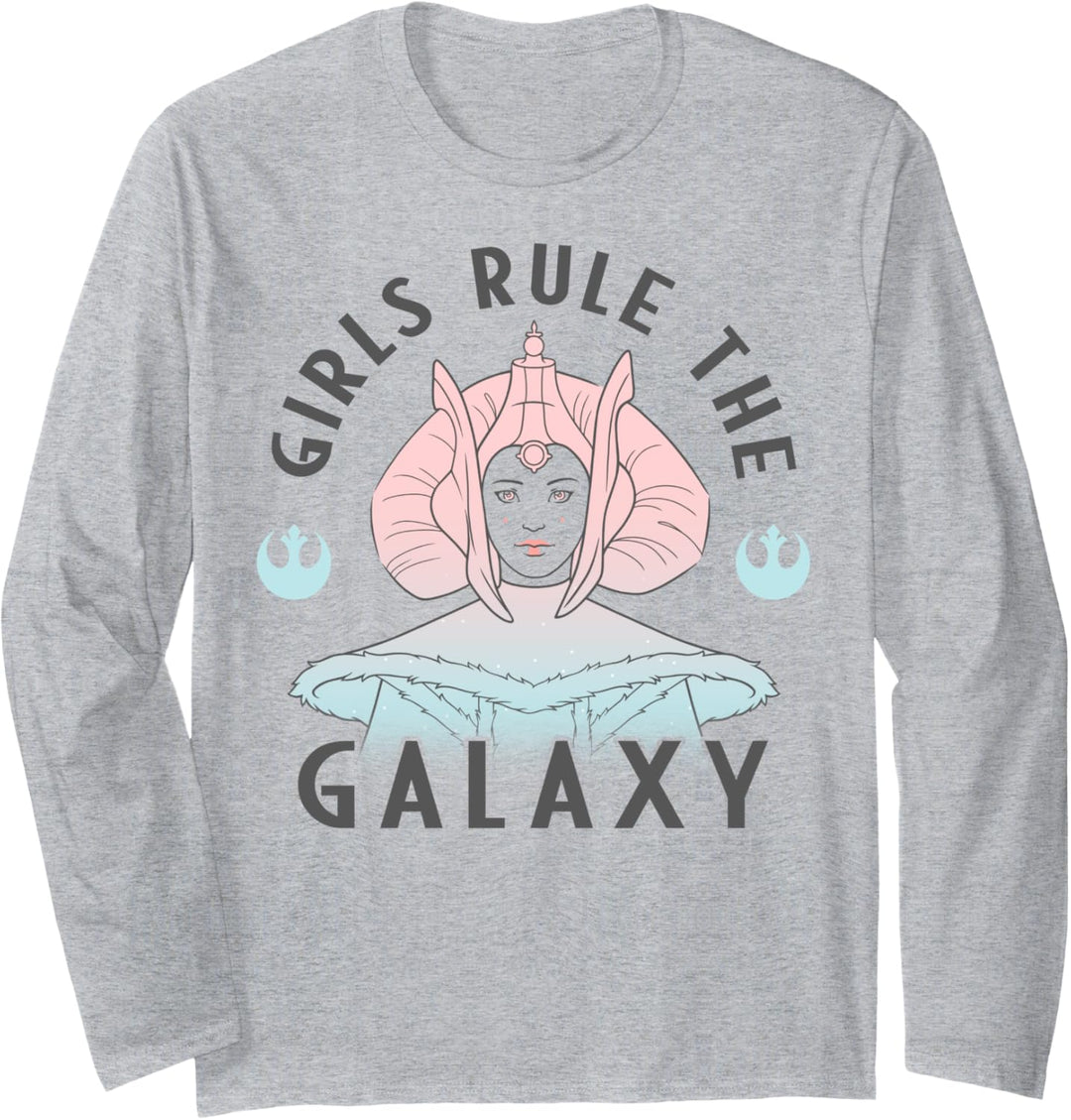 Star Wars Padme Amidala Girls Rule The Galaxy Langarmshirt