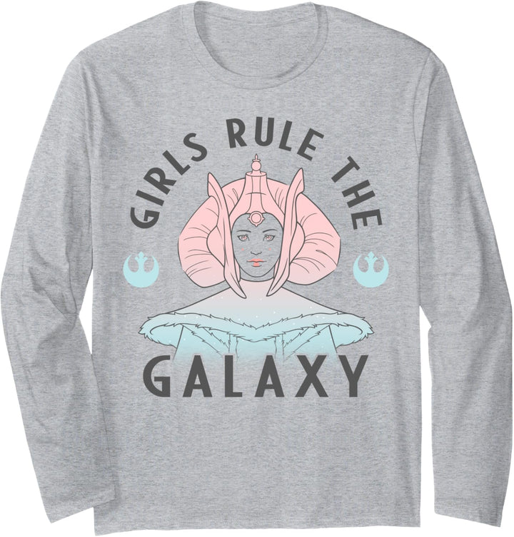 Star Wars Padme Amidala Girls Rule The Galaxy Langarmshirt