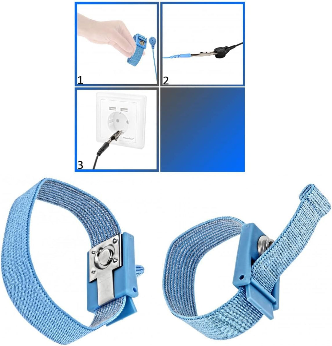 Minadax Innovative Anstistatik Arbeitsmatte 60cm x 80cm | Einzigartiges Antistatisches ESD-Gewebe -