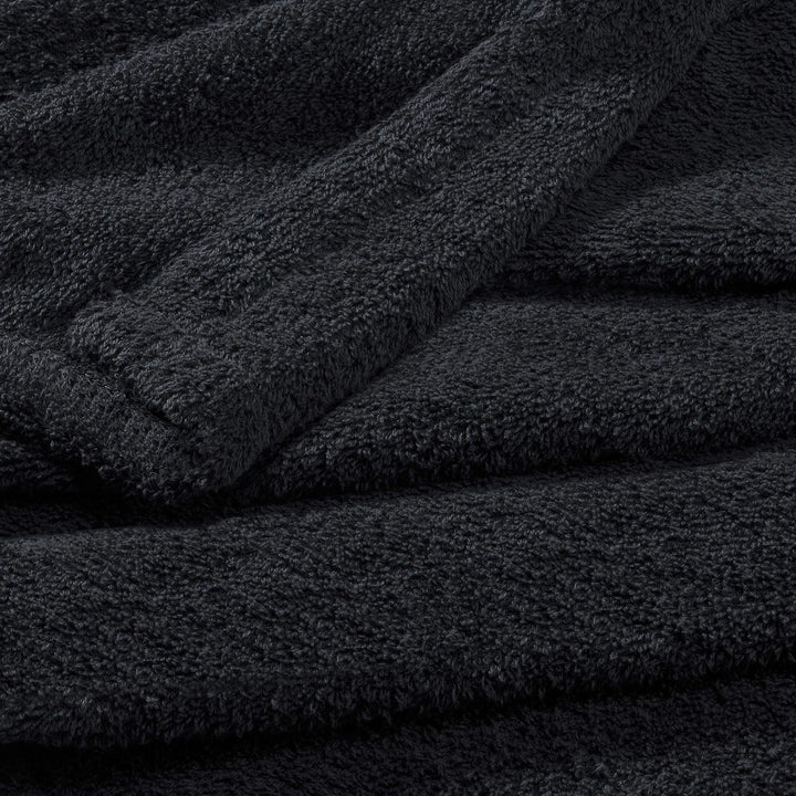 CelinaTex Funlike Poncho mittel 65 x 100 cm schwarz Baumwolle Badeponcho Frottee Surfponcho Kapuzenh