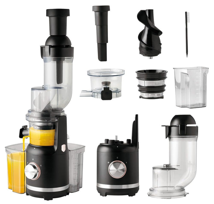 Berlinger Haus Schraubenentsafter | Slow Juicer in Schwarz-Roségold | 300W Motor mit leiser Technolo