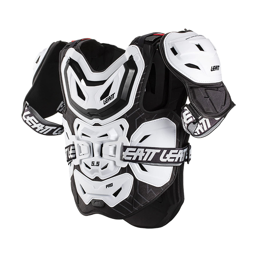 Leatt Brustpanzer 5.5 Pro Schwarz Weiss S/XL, Weiss S/XL