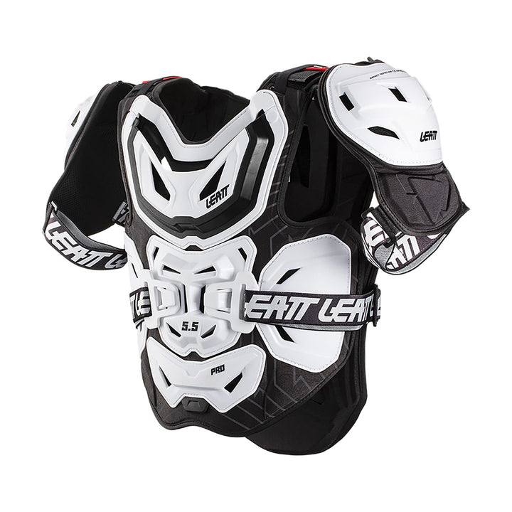 Leatt Brustpanzer 5.5 Pro Schwarz Weiss S/XL, Weiss S/XL