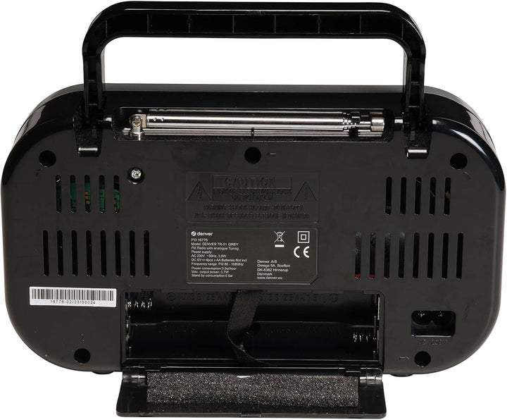 Denver TR-51 UKW-Radio mit analogem Tuning, Weiss, Weiss