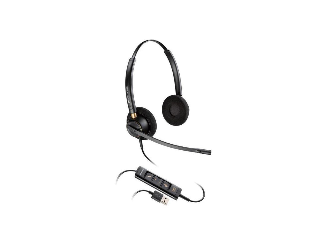 HP Poly EncorePro 525 500 series Headset On-Ear kabelgebunden USB-A Schwarz Zertifiziert für Microso
