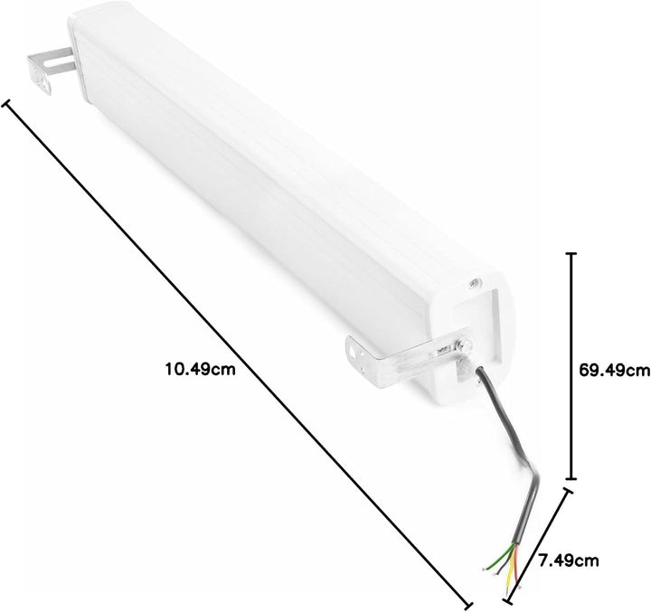 Power Dynamics ICS8-Säulenlautsprecher (100 Volt) – 40 Watt – weiss