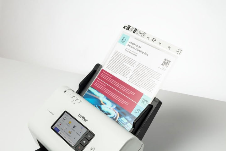 Brother ADS-4900W, Professioneller Dokumentenscanner mit USB, LAN und 5GHz WLAN, Duplex Scan, Touchs