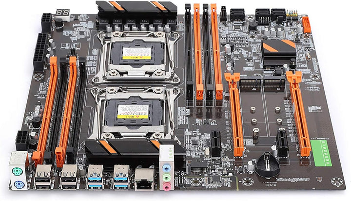 Desktop-Motherboard, Inter X99 LGA 2011 Gaming-Motherboard mit 2 NVME/6 SATA, 8 DDR4-RAM, RJ45-Gigab