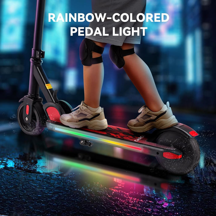 Caroma E Scooter Kinder von 8-12 Jahren, 180W Motor, bis zu 16 km/h &amp; 8 km, Elektroroller Kinder mit