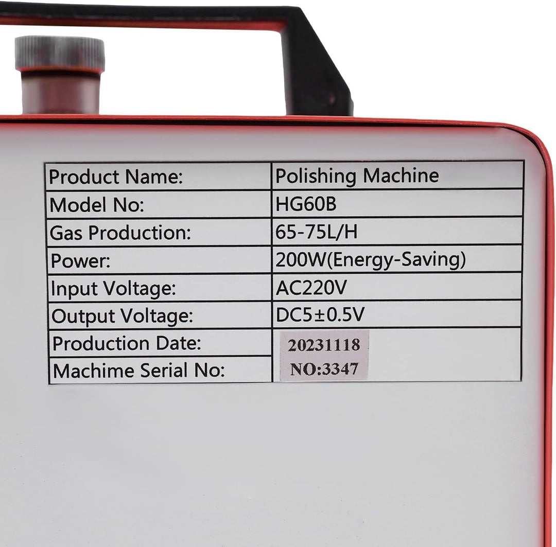 HG60B Acryl-Flammenpolierer, Sauerstoff-Wasserstoff-HHO-Gasflammengenerator, Acrylpolierer, Acryl-HH