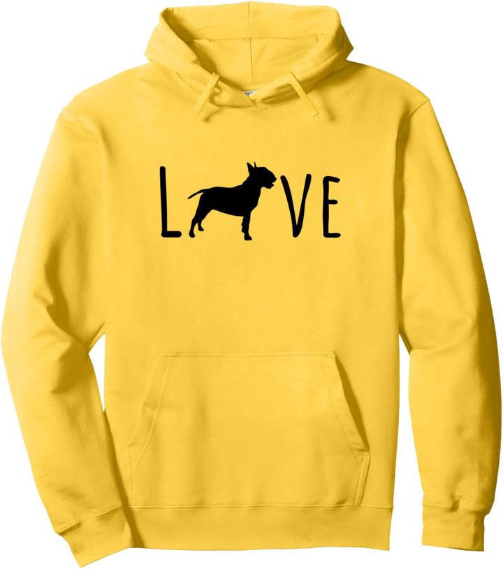 Bullterrier - Hund Mama Papa Pullover Hoodie