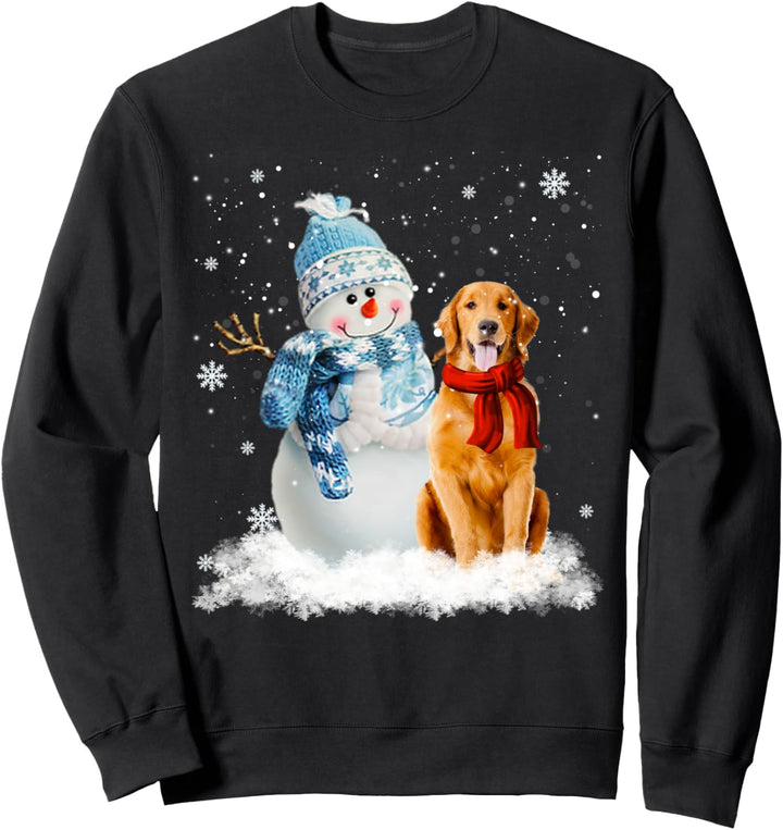 Lustiger Weihnachtspyjama, Motiv: Golden Retriever Sweatshirt