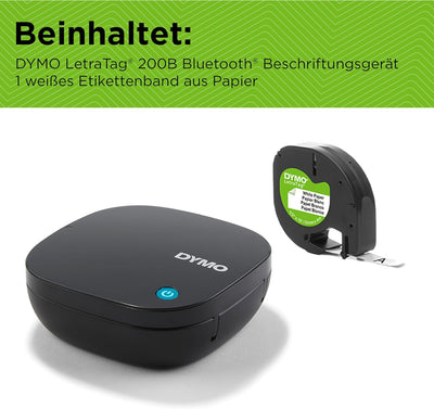 DYMO LetraTag 200B-Beschriftungsgerät mit Bluetooth | kompakter Etikettendrucker | verbindet Sich üb