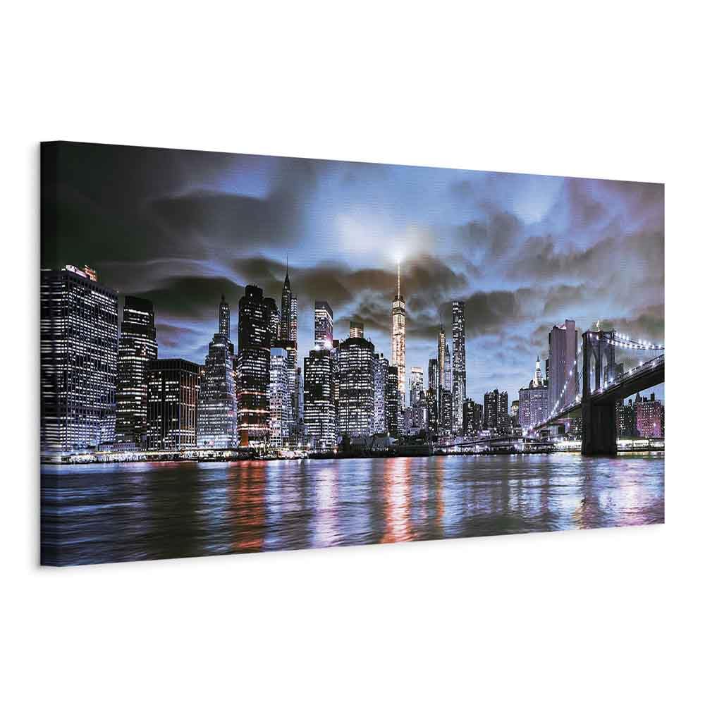 murando - Wandbilder XXL New York 135x45 cm 1 tlg - Wand Deko Vlies Leinwand Bilder Gross Wanddeko W