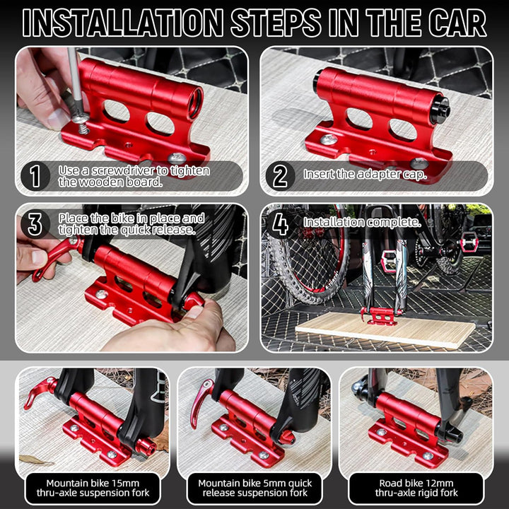 Gabelhalterung Fahrrad Steckachse, Fahrrad Dachträger Halterung, Auto Fahrrads Dachträger Gabelhalte