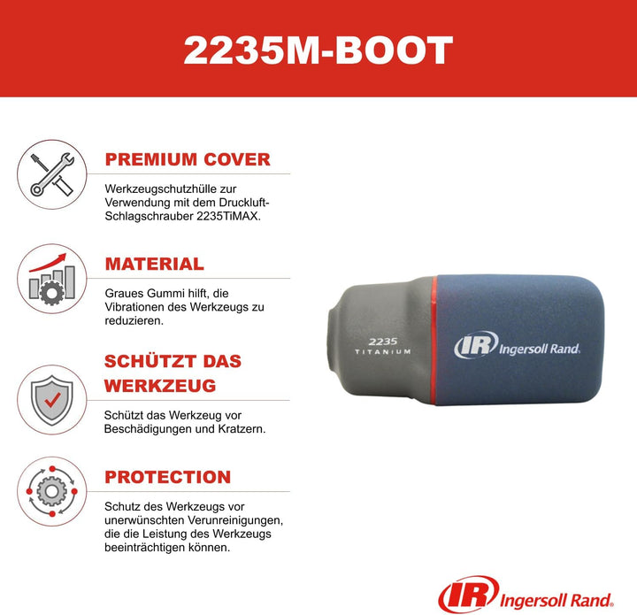 Ingersoll-Rand Rand 2235M-BOOT Premium Werkzeugzubehör passend fur 2235 Serie - Grau, 1 Stk. Boot, P