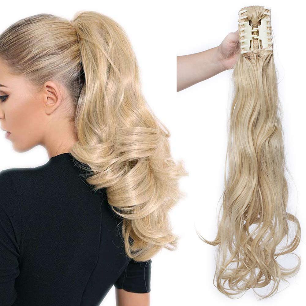 SEGO Ponytail Extension Pferdeschwanz Haarteil Haarverlängerung Zopf Hair Piece Haar Voluminös Wavy