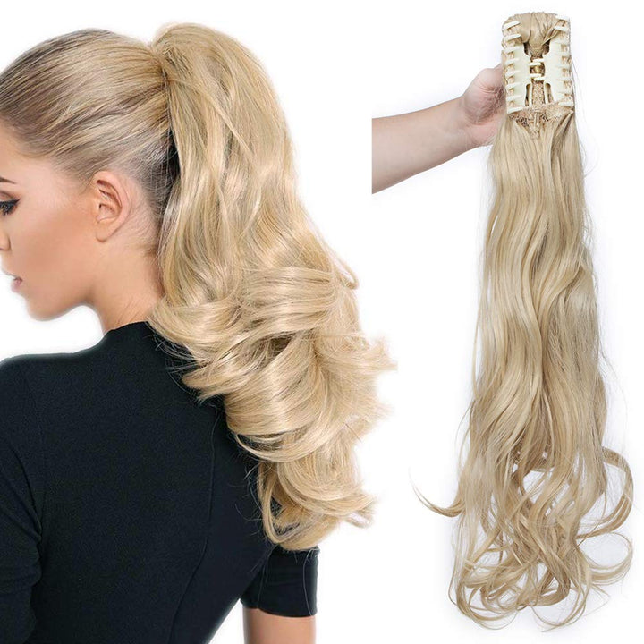 SEGO Ponytail Extension Pferdeschwanz Haarteil Haarverlängerung Zopf Hair Piece Haar Voluminös Wavy