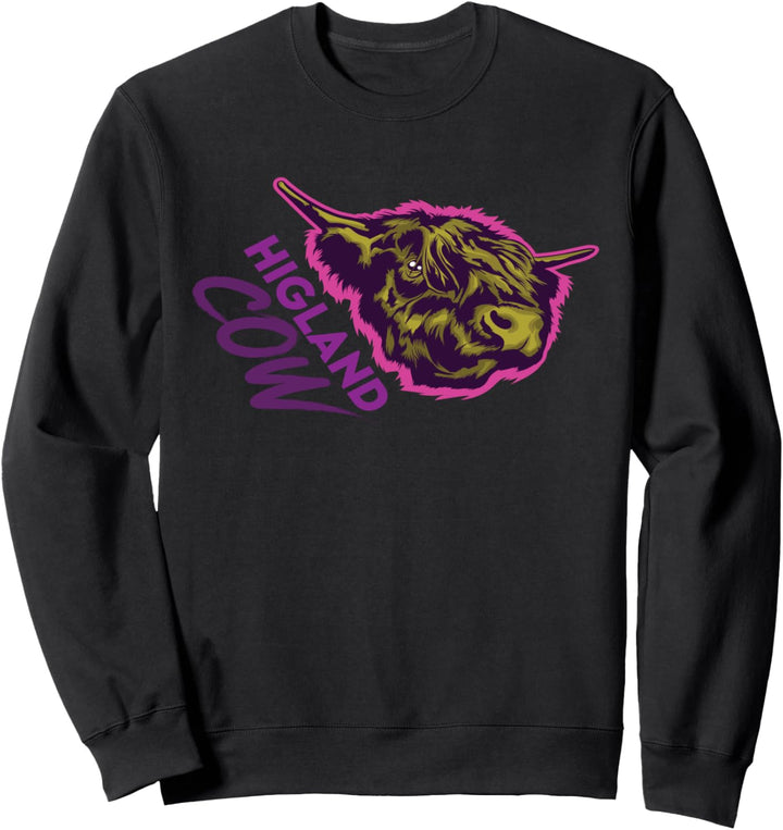Damen Schottische Highland Kuh Geschenk Sweatshirt
