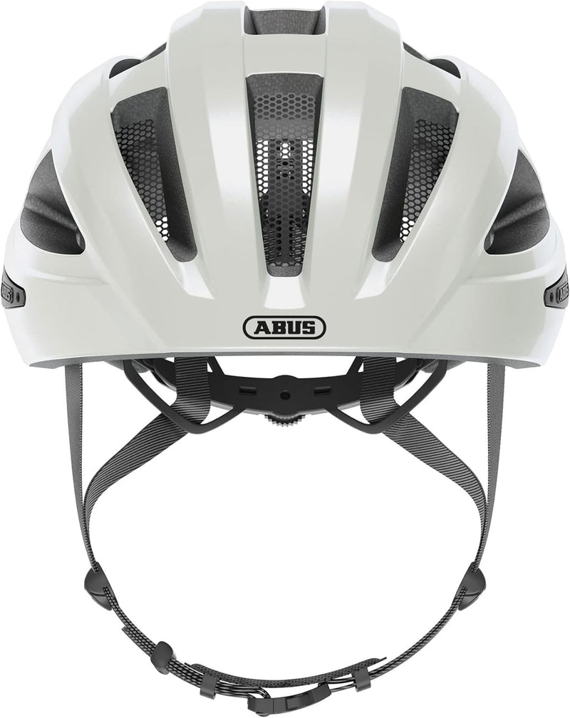 ABUS Rennradhelm Macator - sportiver Fahrradhelm für Einsteiger - auch für Zopfträger/-innen - für D