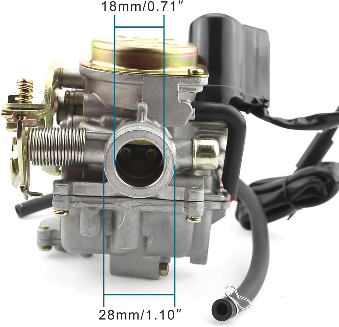 GOOFIT Ersatz für GY6 50cc 60cc 80cc Roller Vergaser 4 Stroke Moped ATV