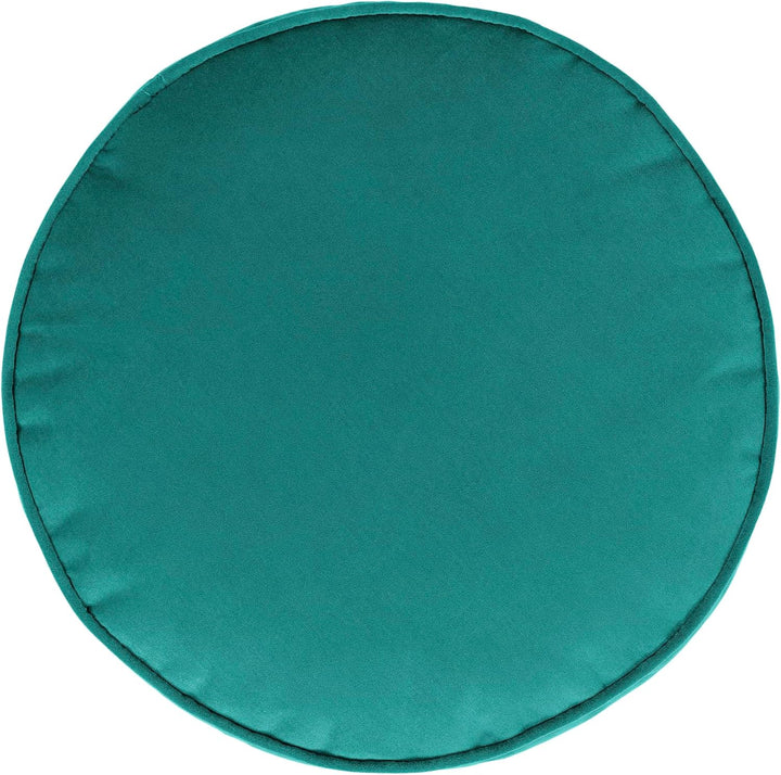 Icon Runder Sitzpuff „Milano“, XL Samt Sitzsack Hocker, Gross Fusshocker für das Wohnzimmer, Sitzkis