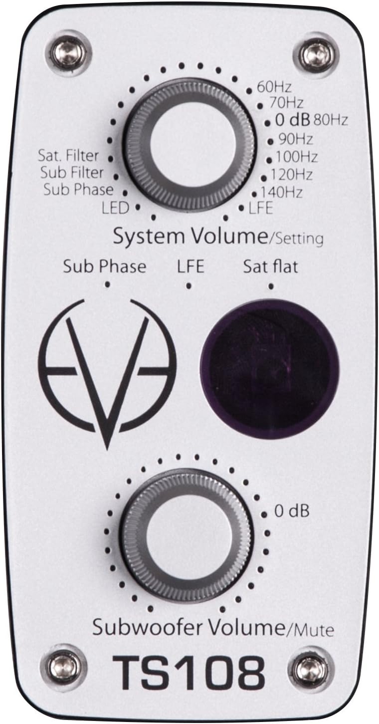 Eve Audio TS108 Active subwoofer 150W Schwarz - Subwoofer (150 W, Aktiver Subwoofer, 33-300 Hz, 105