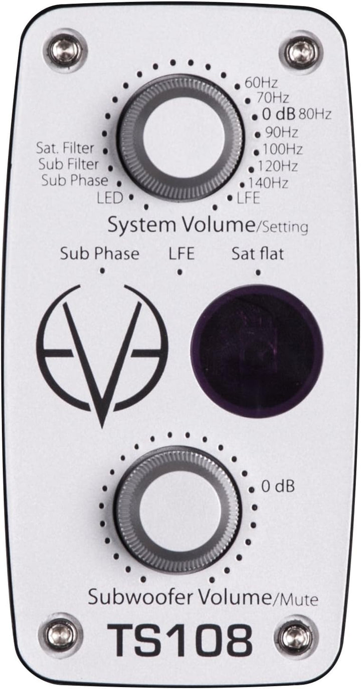 Eve Audio TS108 Active subwoofer 150W Schwarz - Subwoofer (150 W, Aktiver Subwoofer, 33-300 Hz, 105
