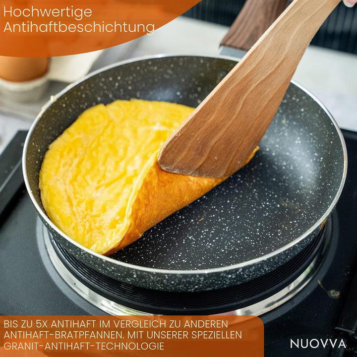 Antihaftbeschichtete Töpfe und Pfannen Set - Induktionskochfeld Topfset - 8 Stück Küche Kochgeschirr