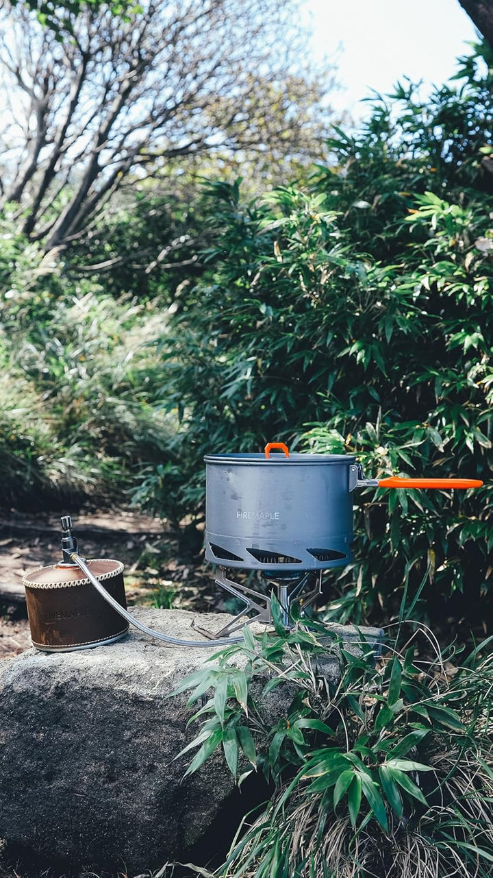 Fire-Maple Feast Series Camping-Kochgeschirr-Set | Outdoor-Kochset mit Topf, Wasserkocher, Pfanne, S