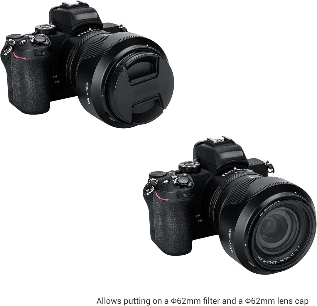 JJC Bajonett-Kamera-Gegenlichtblende für Nikon Z DX 18–140 mm f/3.5–6.3 VR-Objektiv, ersetzt Nikon H