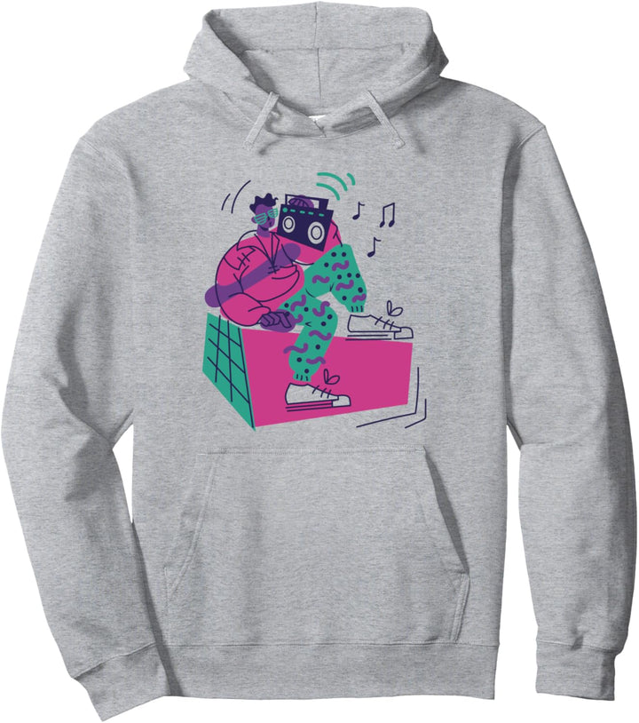 Retro Radio Musik 80er Jahre Nostalgie Pullover Hoodie