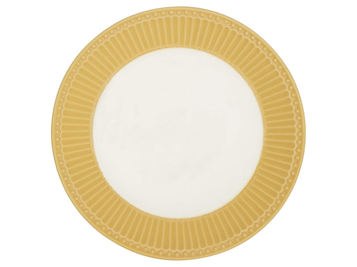 GreenGate - Teller, Frühstücksteller, Kuchenteller - Alice - Honey Mustard - 23 cm