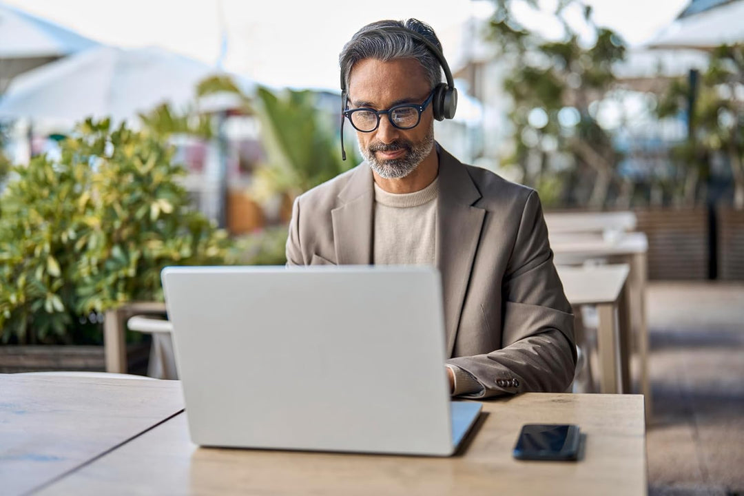 Yealink WH64 Dual Teams Headset inkl. Basisstation - Optimiert für Microsoft Teams, Zwei-Ohr-Design,