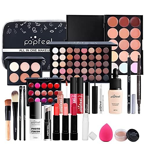 24 Stück Make Up Set, Schminkkoffer gefüllt, kinderschminke set mädchen, Lidschatten Makeup Paletten