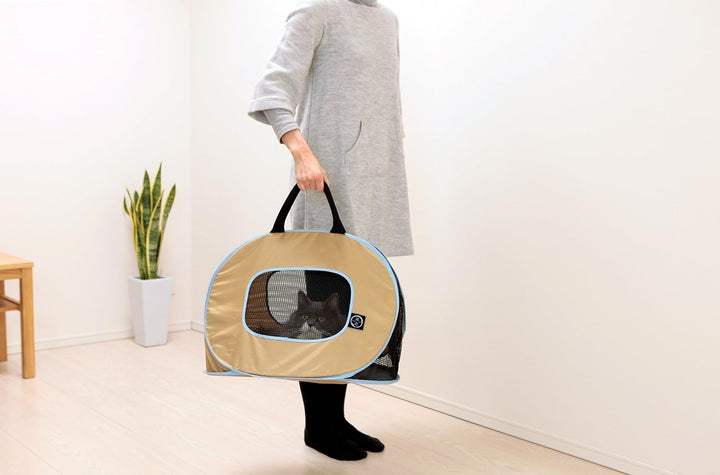 Necoichi Tragbar Ultra Light Cat Carrier mit doppelt Reissverschluss