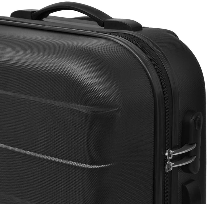 vidaXL 3X Reisekoffer Schwarz Trolley Kofferset Hartschalenkoffer Reise Koffer 45,5 x 30 x 20 cm Sch