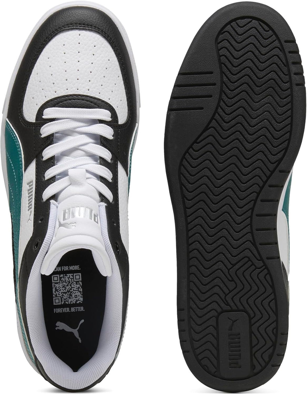 PUMA Unisex Zapatillas Sneaker 41 EU Puma Black Emerald Ice Puma Weiss, 41 EU Puma Black Emerald Ice