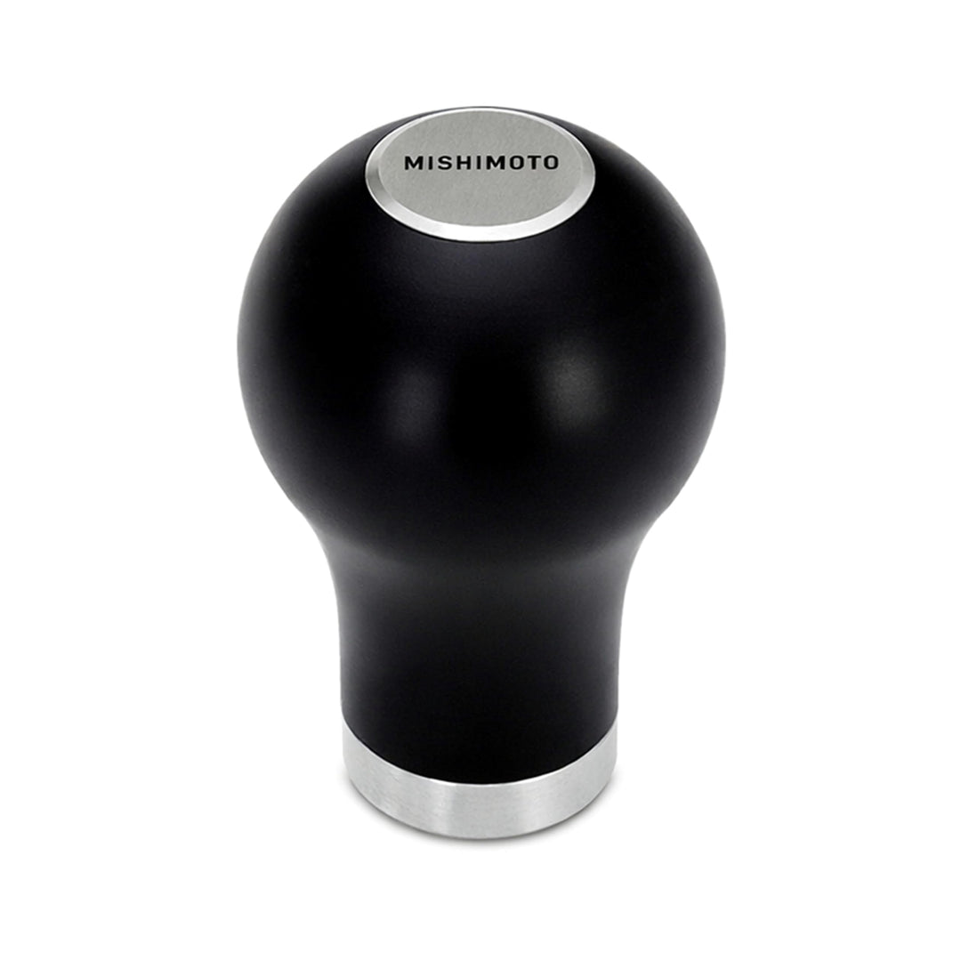 Mishimoto MMSK-TDP-BK Schaltknauf in Tropfenform, schwarz/silber, Schwarz/Silber
