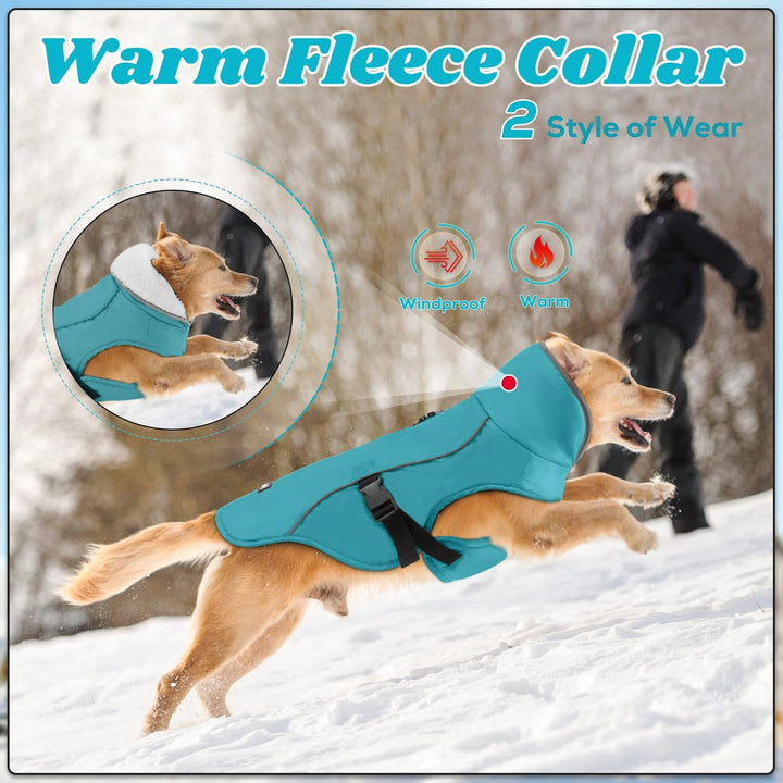 EMUST Hundewintermantel, dicke winddichte Winter-Hundejacke, Haustier-Hundewintermantel für kleine/m