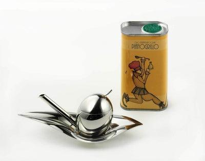 Alessi "Taste-Huile" Olivenölkoster aus Edelstahl, 54 x 19.5 x 35 cm