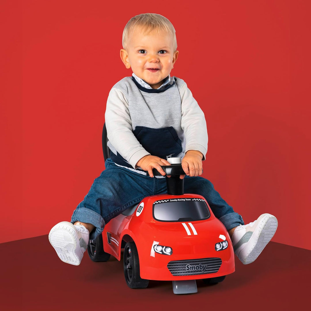 Smoby Mein erstes Auto – Rutscherfahrzeug für Kleinkinder – sicher und wendig – Rückenstütze und Sta