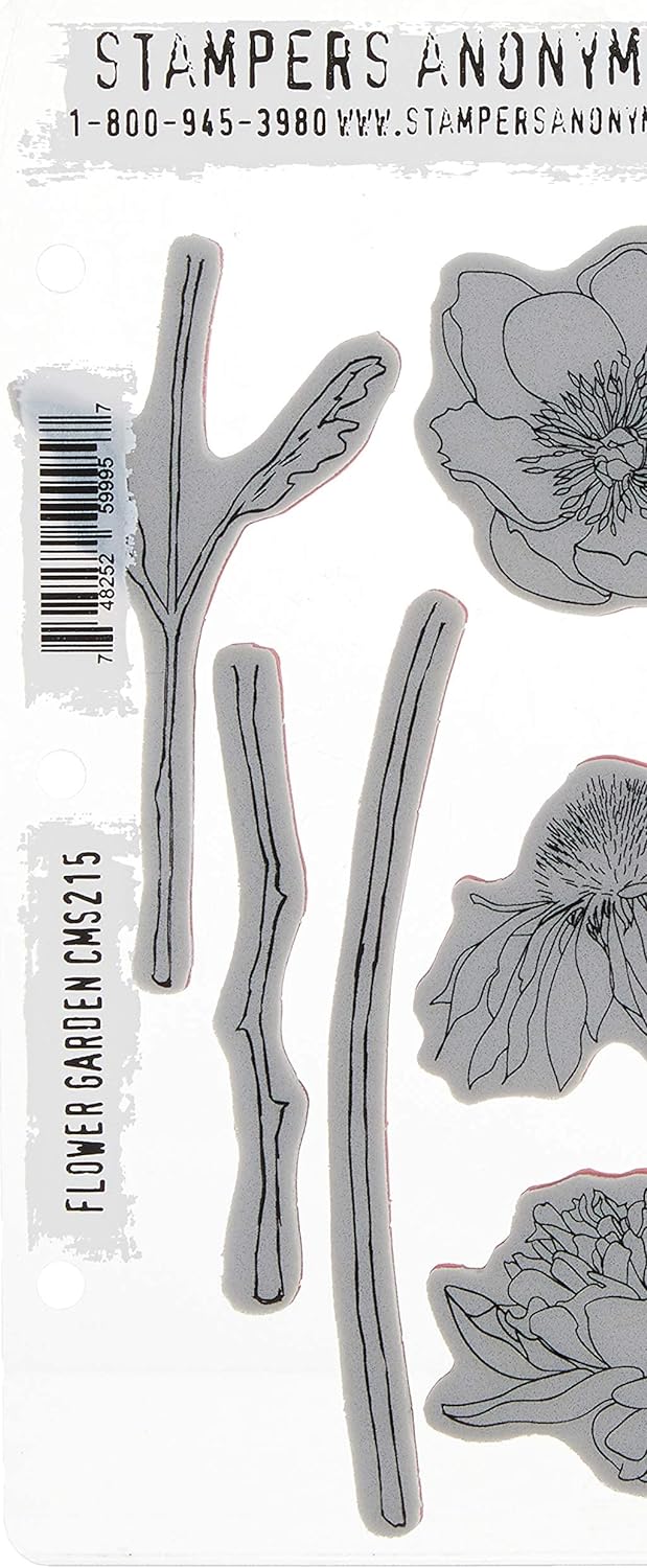 Art Gone Wild Stampers Anonymous, Blumengarten Stempel, Synthetic Material, Mehrfarbig, 24.5 x 19 x