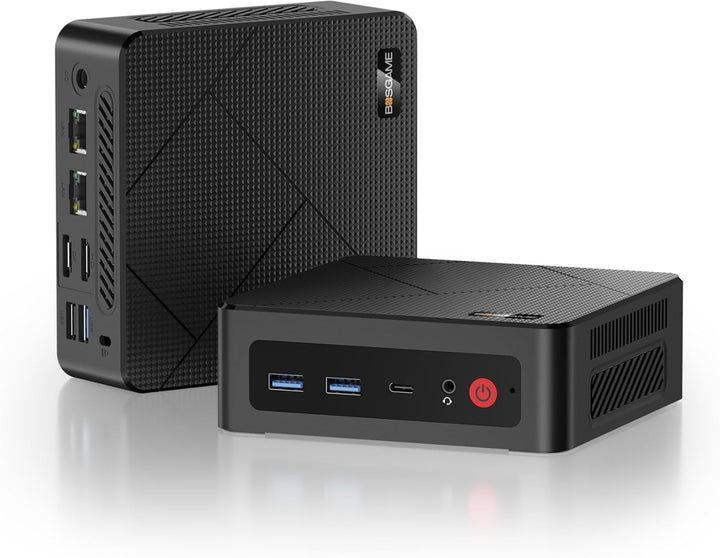 BOSGAME E4 Windows 11 Pro Business Mini-PC AMD Ryzen 5 3550H, 4 Kerne, 8 Threads, bis zu 3,7 GHz, 16