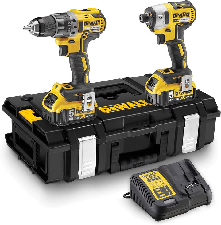 Dewalt 18 Volt Akku-Schlagbohr- und Schlagschrauber Kombopack DCK266P2 (Schlagbohrschrauber DCD796,