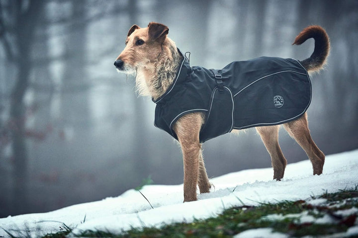HUNTER UPPSALA Hundemantel, wasserabweisend, reflektierend, 80, schwarz schwarz 80, schwarz 80
