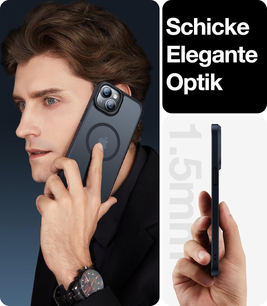 TORRAS Speziell für iPhone 13 Hülle für MagSafe Nr.1 Magnetkraft Zertifizierte Militärschutz Stossfe